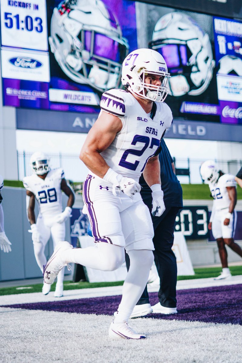 I would like to thank SFA and the coaching staff for recruiting me out of high-school and growing me as a player and a man. With that being said I WILL BE ENTERING THE TRANSFER PORTAL AS A TRUE SOPHOMORE WITH 2 YEARS OF ELIGIBILITY!!!

#betonmyself