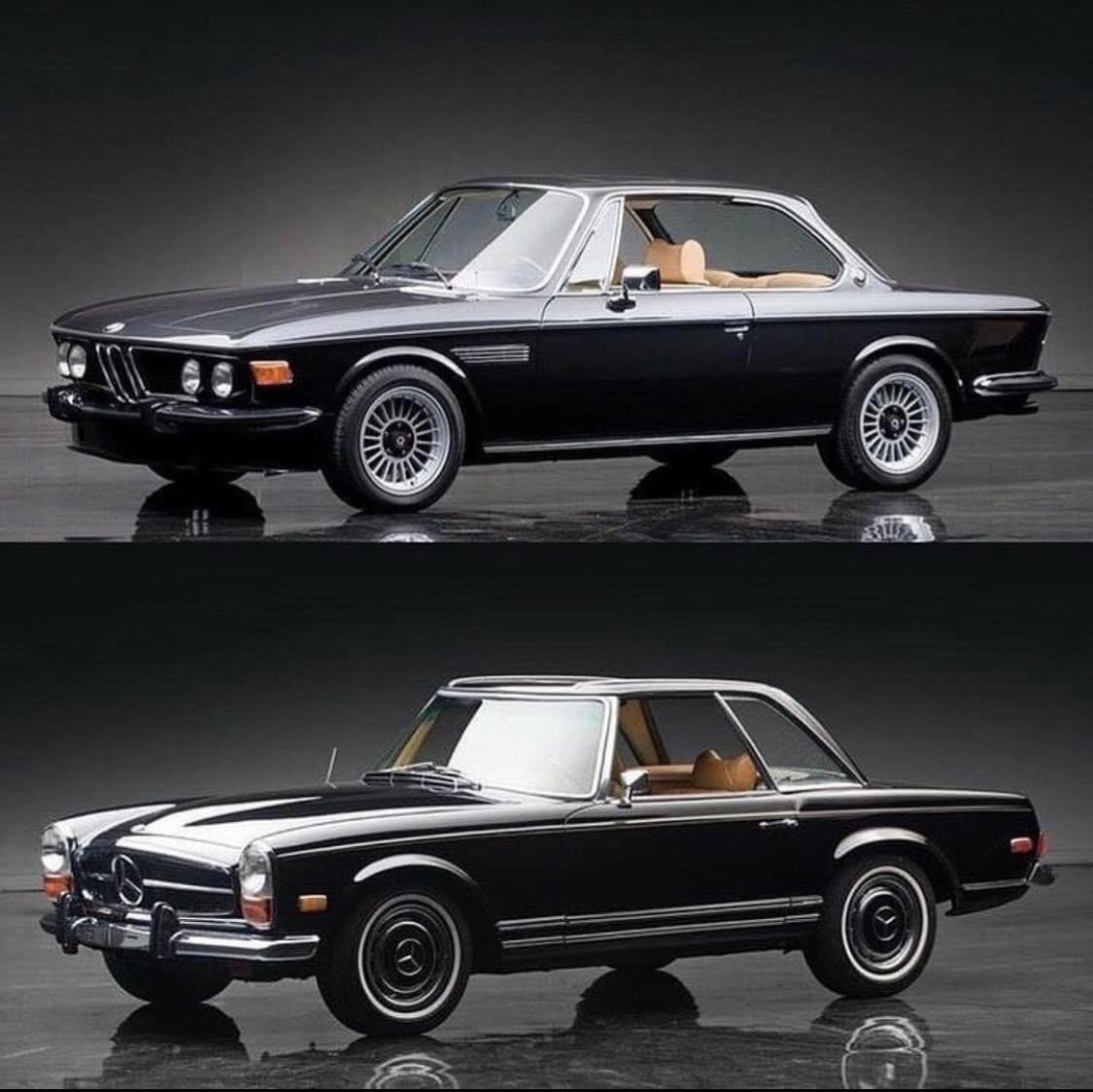 🇩🇪 1971 #BMW 3.0 CSi (E9) and 1971 #Mercedes-Benz 280 SL