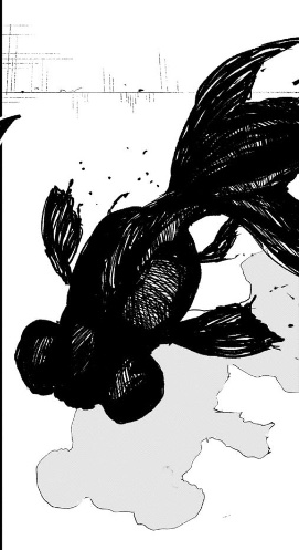 カグラバチ、ページ開けたら目に入って来る金魚で何が起きるか分かる演出良いのぉ