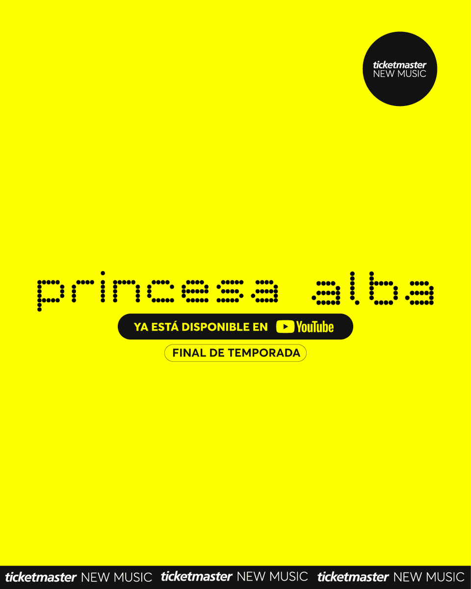 ticketmastercl's tweet image. ¡Final de Temporada ❤️‍🔥✨! Ya está arriba el último capítulo del año 🙌🏻  de #TicketmasterNewMusic 🎵

#PrincesaAlba 🎙️nos regaló una sesión llena de energía ¡Perfecta para esta parte del año 🥹!

📼 Mírala completa en bit.ly/4pL5RbX

🌱 @verdeplantas