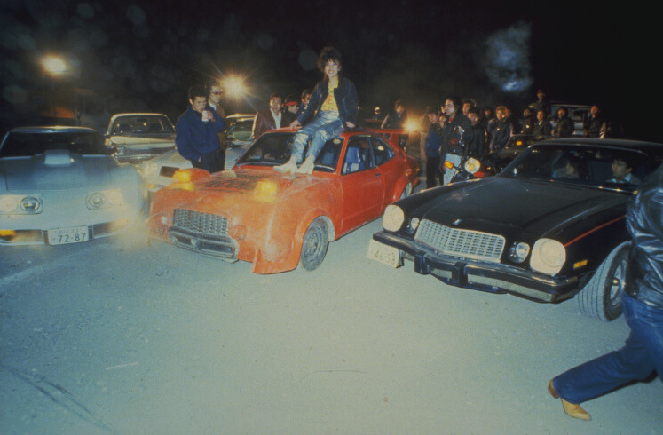 Y2KKAIN's tweet photo. In a grimy Neo-Tokyo where punk bands and bikers rage against a new power-plant and the mechanized cops despotic crackdowns. Wild, loud, and messy, it’s early Japanese cyberpunk at its most rebellious. Youthful chaotic crime clashing into authoritarian law.

Burst City, 1982 https://t.co/AGYJGtNUDR