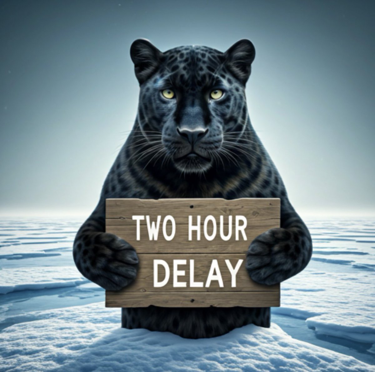 Pioneer Regional Schools will be on a two hour delay tomorrow, Dec. 1st, due to snow covered and icy roads.  #PantherPride