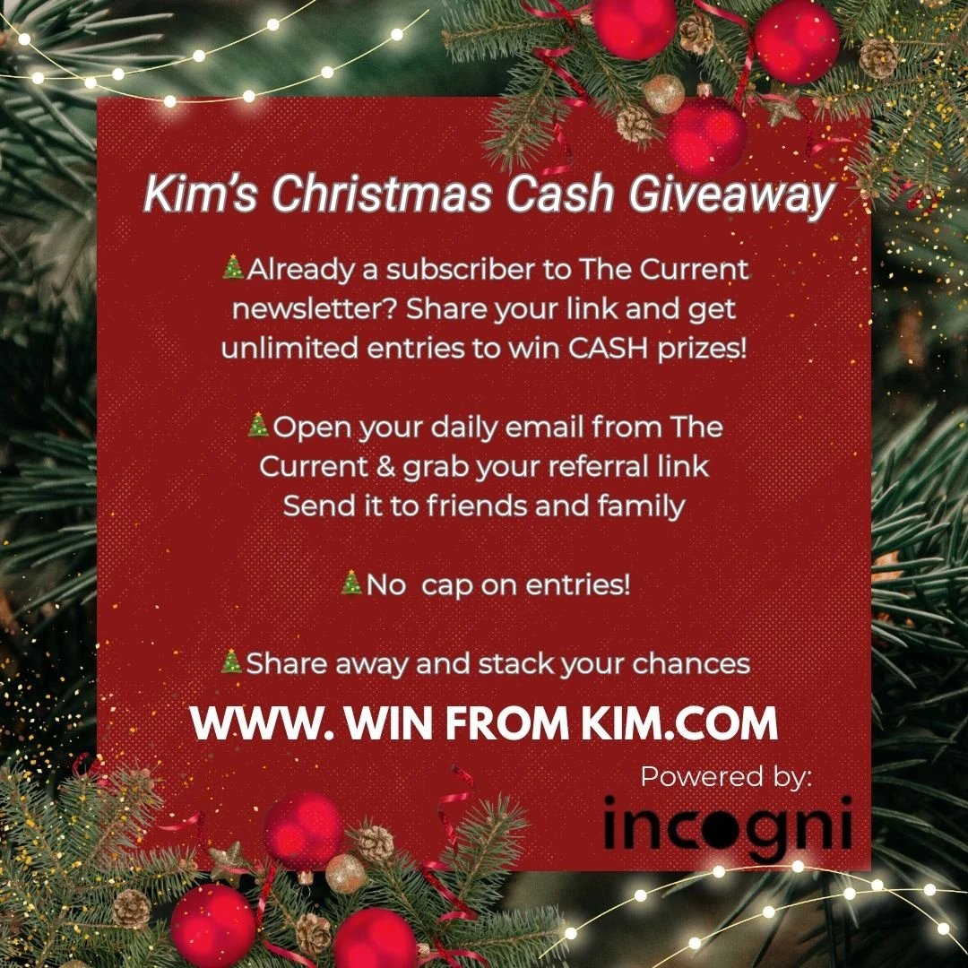 kimkomando's tweet image. Are you a holiday SPENDER or SAVER? 🎄👀Comment below and let us know!

ENTER HERE: winfromkim.com
or enter in the link in bio!

#TheCurrent #KomandoShow #ChristmasCash #Giveaway #HolidayWins