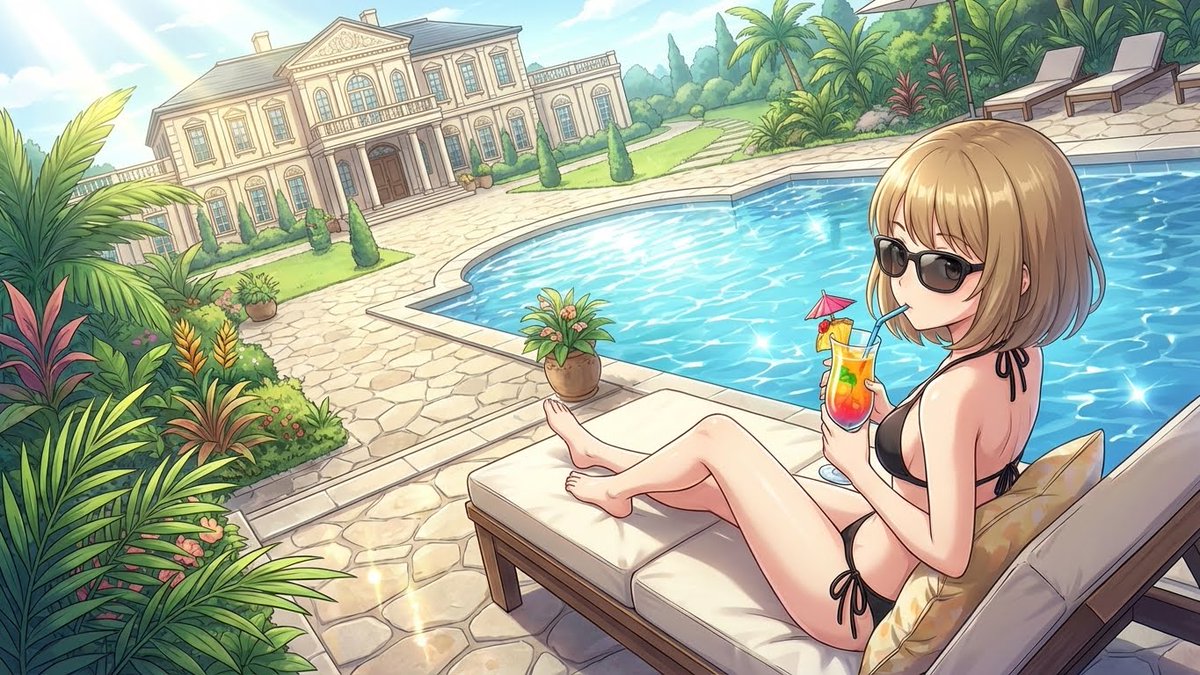 hisajun_junko's tweet image. 純子、夏の休日（妄想）
Geminiからだと１枚ずつしか生成できないのですが、FlowとかWhiskだと一度に４枚同時生成できるので効率がいいですね。それぞれ微妙に結果が違うのでその中から意図するイメージに近いものを選んで修正加えたり出来ていい感じですね(*^^*)
#NanoBananaPro 
#Flow
#画像生成AI