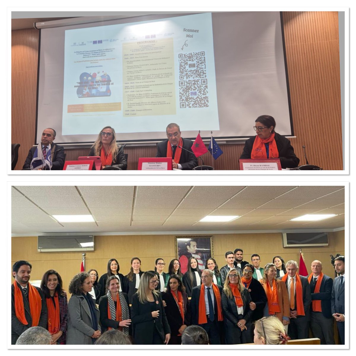 Procès fictif enrichissant organisé à clinique juridique Univ Mohamed V-RabatAgdal🇲🇦 s/violences numériques-diffusion non consentie d'images intimes. Honneur et plaisir d’être aux côtés de <a href="/DTzantchev/">Dimiter Tzantchev</a> <a href="/UE_au_Maroc/">UE au Maroc</a> #MA-JUST #OrangezTheWorld <a href="/coe/">Council of Europe</a> #COE_Maroc Bravo aux étudiant.e.s!