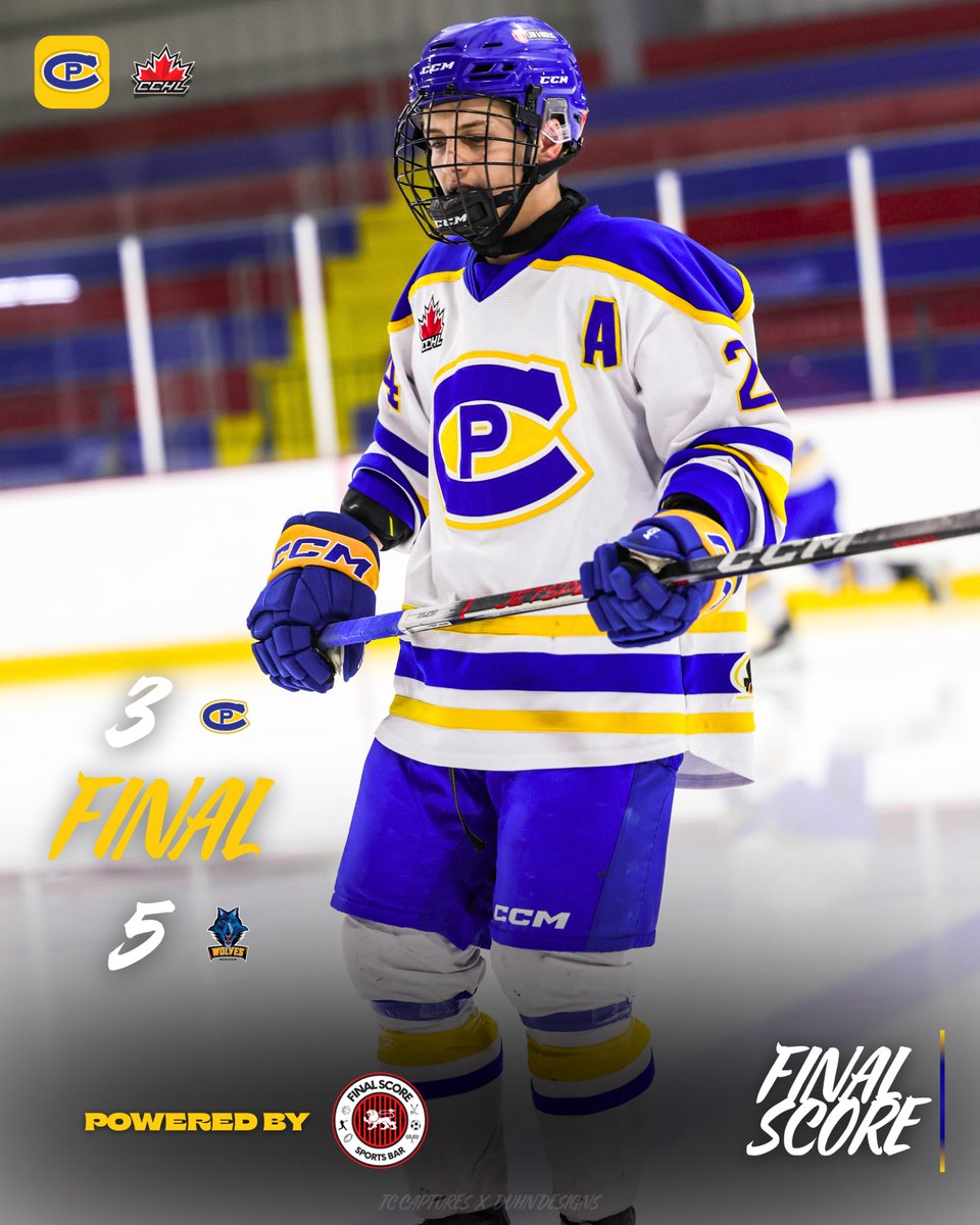 CPCANADIANS's tweet image. FINAL
Powered by our friends @final_score_sports_bar_cp 

FINAL from Carleton Place.

🔵🟡🔵
#CPC