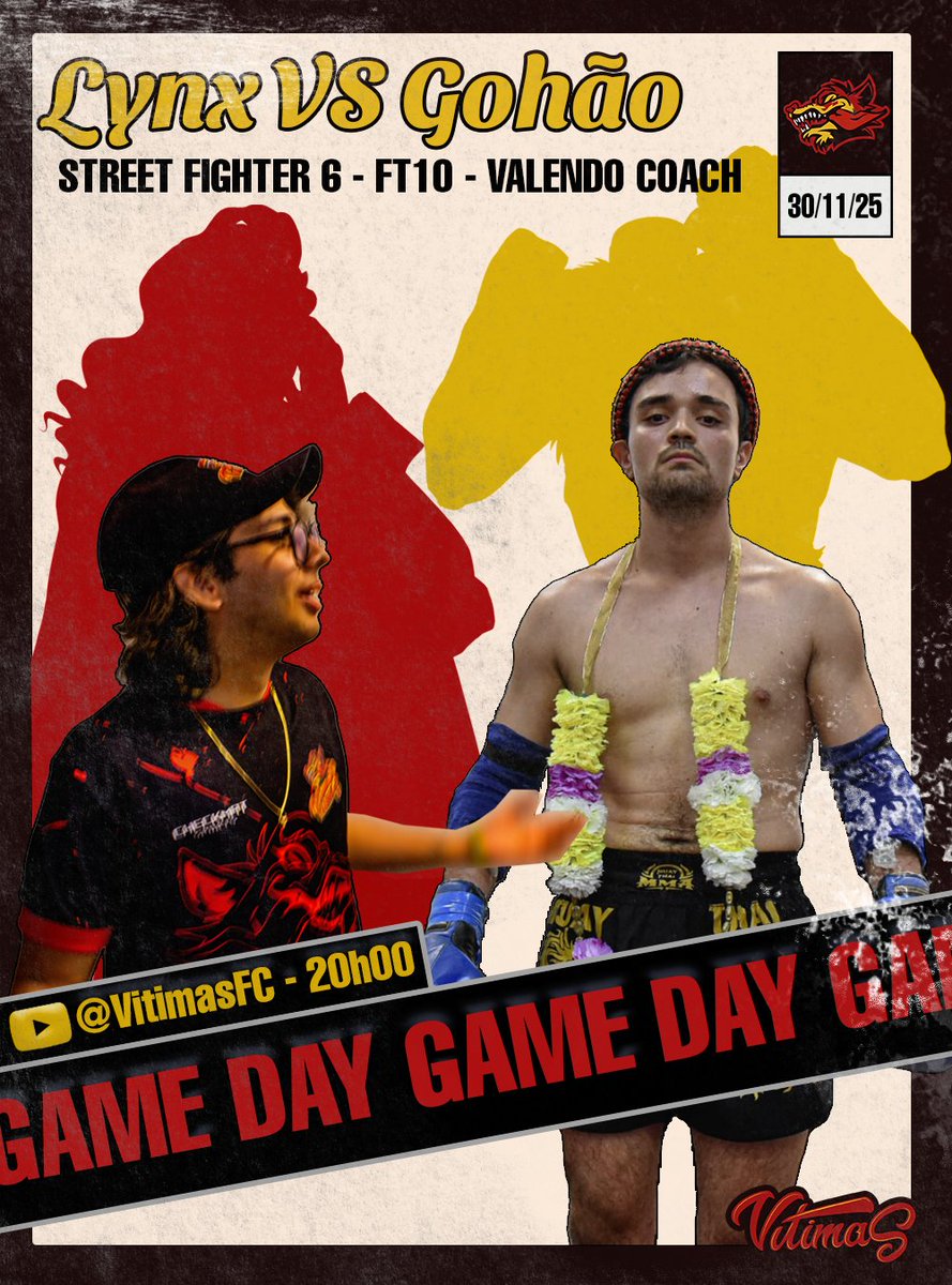 VitimasFC's tweet photo. CHEGOU O DIA DAS FTS! 🔥

Estamos ao vivo com o antecipado embate entre @CinnamonLynx_ e @Gohao16! Com a abertura entre @Tetsuya_Deku_ e GabrielBFM! 🥋

O combate está começando, link da transmissão no primeiro comentário! 👇 https://t.co/i7qrLOkiiL