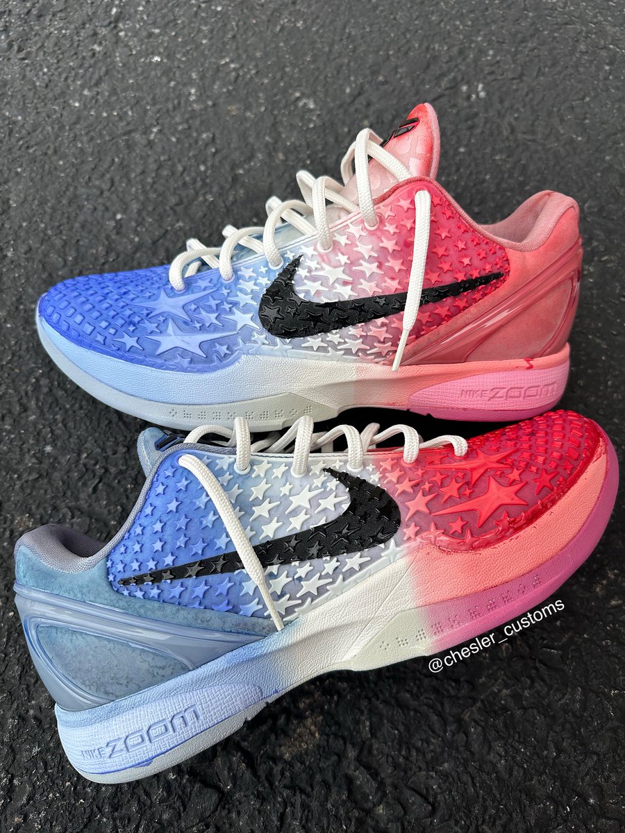 Requested “Bomb Pop” custom Kobe’s!🇺🇸

Instagram: @ chesler_customsllc 

#customKobes #kobe #mambamentality #customshoes