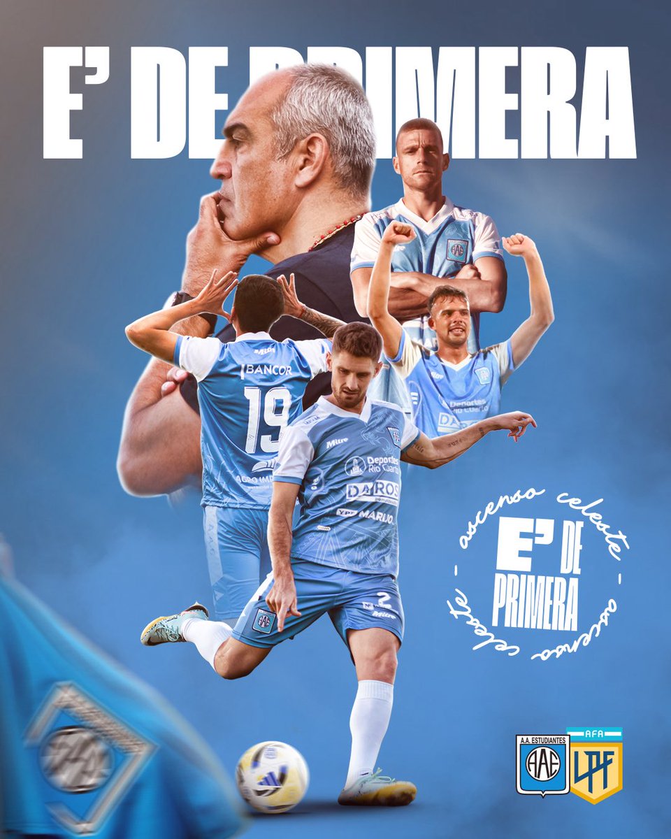 EL LEÓN ES DE PRIMERA 🔥

#EstudiantesRC ascendió a la #LigaProfesional: tras igualar 1-1 ante #DeportivoMadryn, el León del Imperio se impuso en el global de la final del Reducido y jugará en la máxima categoría del fútbol argentino. ⬆️🅰️🦁

FELICITACIONES AL PUEBLO CELESTE 🩵
