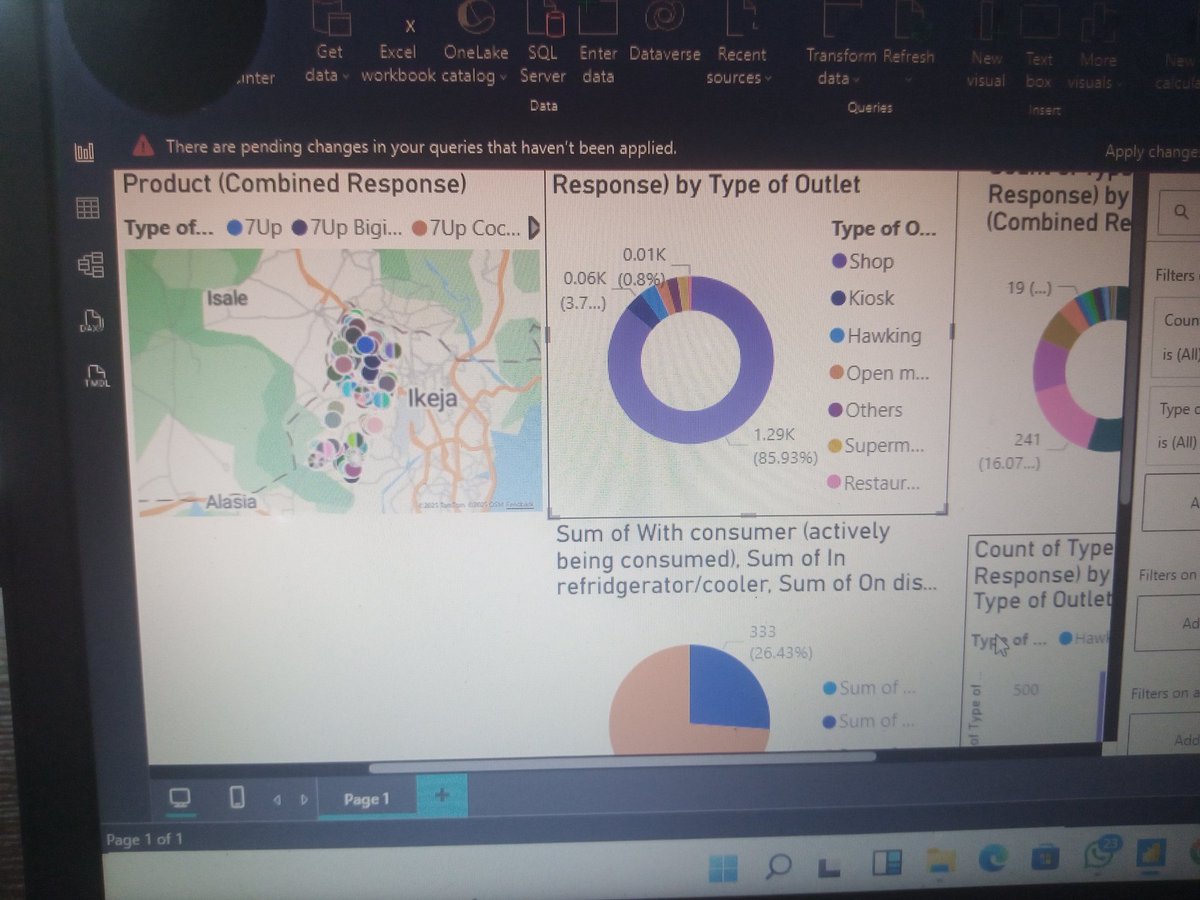 lola_beryl's tweet image. Found out late? No. 
Lacked the tool? Yes. 
I saw the @getnervs challenge ad immediately wanted to get in cause of my love for data ad research. 
I developed carousel of slicers, maps and charts to reflect the product visibility challenge in alimosho 

#NervsDataChallenge #Learn