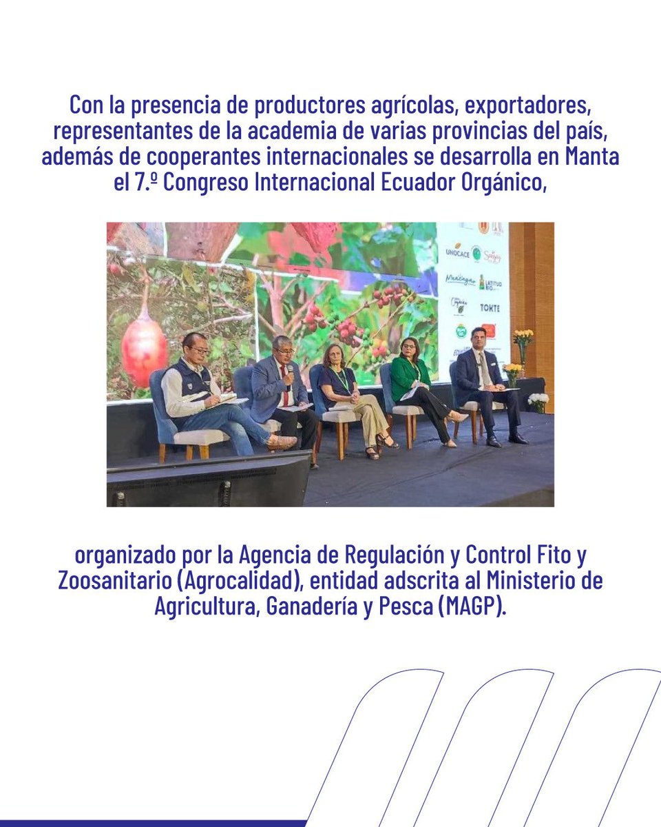 AgriculturaEc's tweet photo. #MAGPInforma | Se reapertura la exportación de pitahaya ecuatoriana y se abre un nuevo mercado con bovinos vivos a Perú. 🐮
🫐🥦 Participamos en el 7.º Congreso Internacional Ecuador Orgánico y mujeres rurales de varias provincias culminaron la 4ta edición de la Escuela Mujer AgroInnovadora.
Conoce el trabajo que realiza el #MAGP por el sector agropecuario de #ElNuevoEcuador