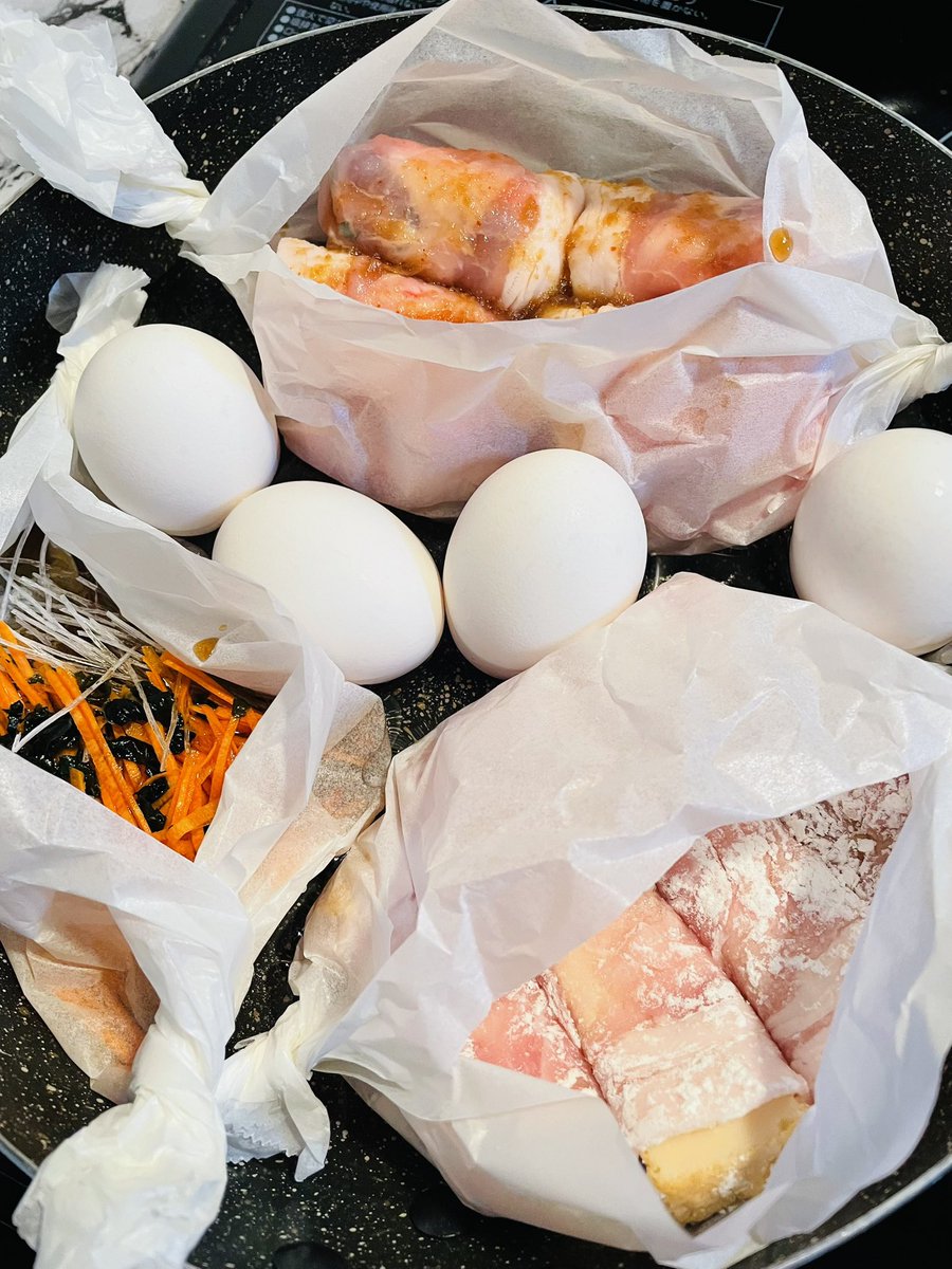 15cooking_'s tweet photo. これか
こーなって
こーなりました！

フライパン1個で
4品！
最高！

#簡単レシピ
#作り置き
#お弁当 https://t.co/hjPXWnOOXP
