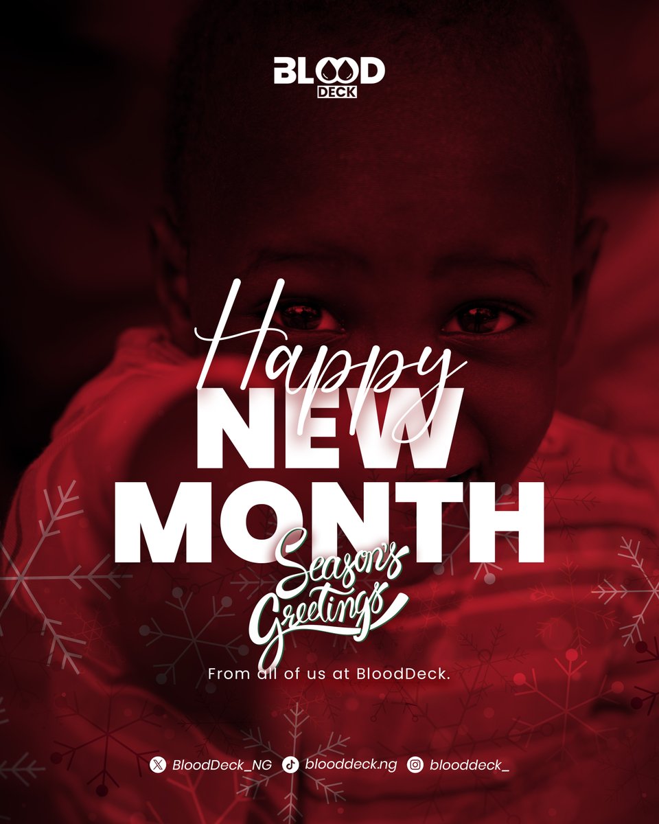 BloodDeck_NG's tweet photo. Happy New Month from BloodDeck!
We're committed to smarter, safer blood access for every community. 
#BloodDeck #HappyNewMonth https://t.co/GWMm89Dz7C