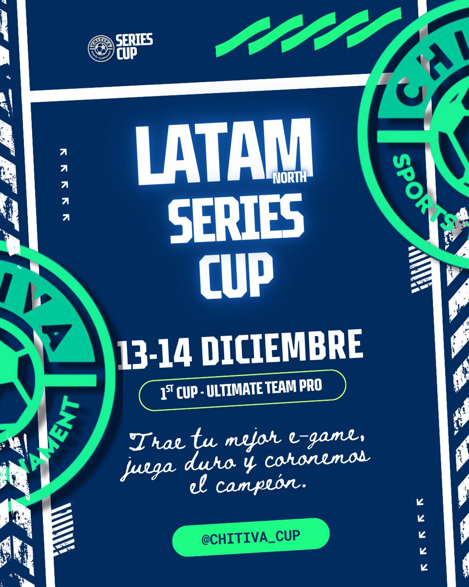 🚨 RT A ESTA PUBLICACION Y ETIQUETA A UN AMIGO 🚨

Entre todos los que participen estaremos sorteando 2 CUPOS GRATIS para la LATAM NORTH SERIES CUP 🎮🔥

La batalla está por comenzar…
Este 13 y 14 de diciembre llega nuestra nueva Pro Series Cup – Ultimate Team Pro, donde solo