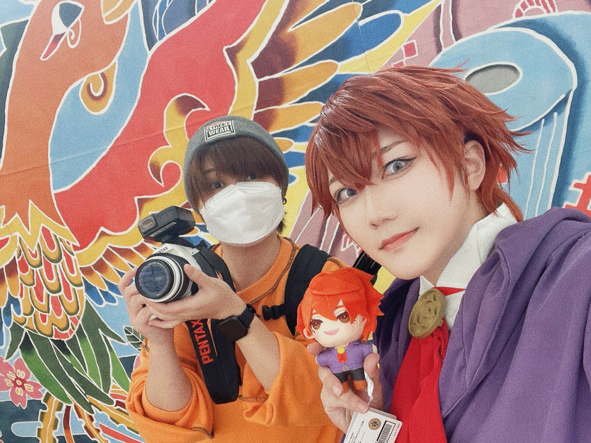 ゆえさんからツーショもろた！
バチくそイケメンな真経津くん撮らせていただきました！✨️私の技術では真経津くんの良さを表現することが難しくて大変悔しい思いをしたので、カメラ練習してまたリベンジ撮影したいす！

構ってくれた方々も本当にあざました🙏✨️

#なはコス
 #沖縄コスプレシティ
