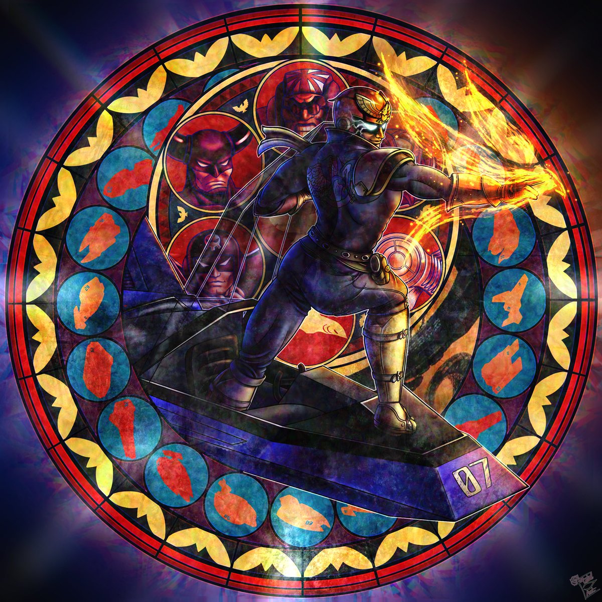 Day 57 of drawing every #SmashBrosUltimate characters’ hearts

Today we will be diving into the heart of fighter #11: Captain Falcon!
#fanart