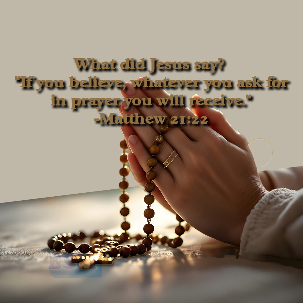BibleSchlMerch's tweet image. What did Jesus say? &quot;If you believe, whatever you ask for in prayer you will receive.&quot; -Matthew 21:22
#Sundayscripture #wdJs #believe #NewTestament #prayer #Christianscripture #Bibleverse #Biblicalscripture #BookofMatthew #Gospel #Jesuswords
