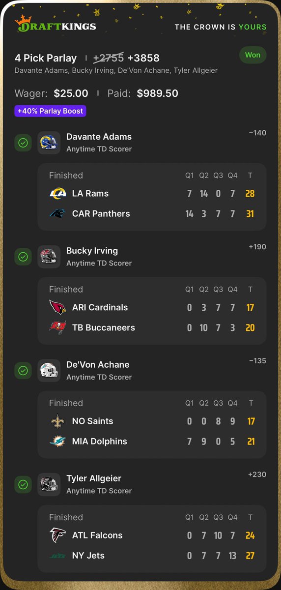 Win for the day
