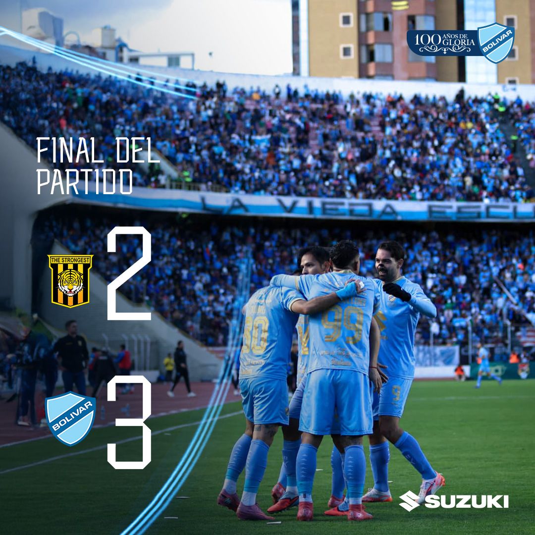Bolivar_Oficial's tweet image. 🩵🔥 ¡TRIUNFAZO EN EL SUPERCLÁSICO!

El equipo dejó el alma y se lleva una victoria💪🏻⚔️

El sueño está más vivo que nunca 💫🏆

¡Seguimos luchando, seguimos creyendo! 🙌🏻🎉✨

#BolívarCentenario #UnSigloDePasión