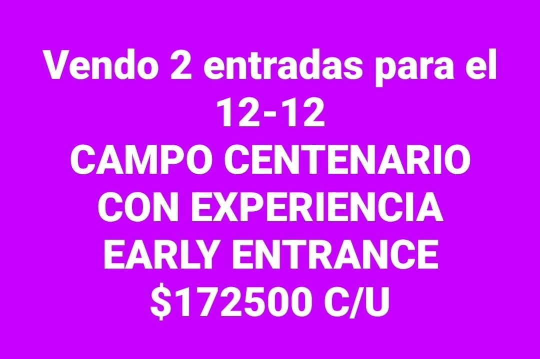 #MariaBecerra #River #Entradas #EntradasMariaBecerra #Show360