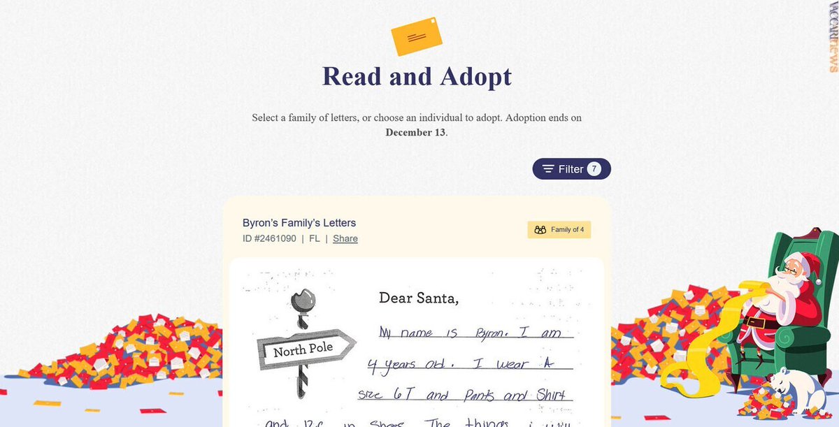 #Natale. L’#operatorepostale #Usps fa da tramite tra chi vuole #donare e chi ha #bisogno: vaccarinews.it/twnews/tw_3923…