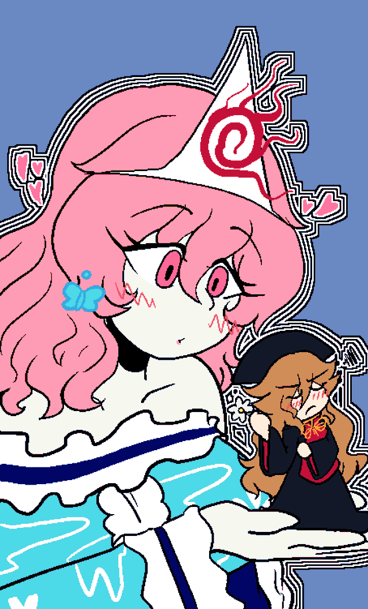 wanted to repost some yuyukos but literally all my art of her recently is junyuyu oops