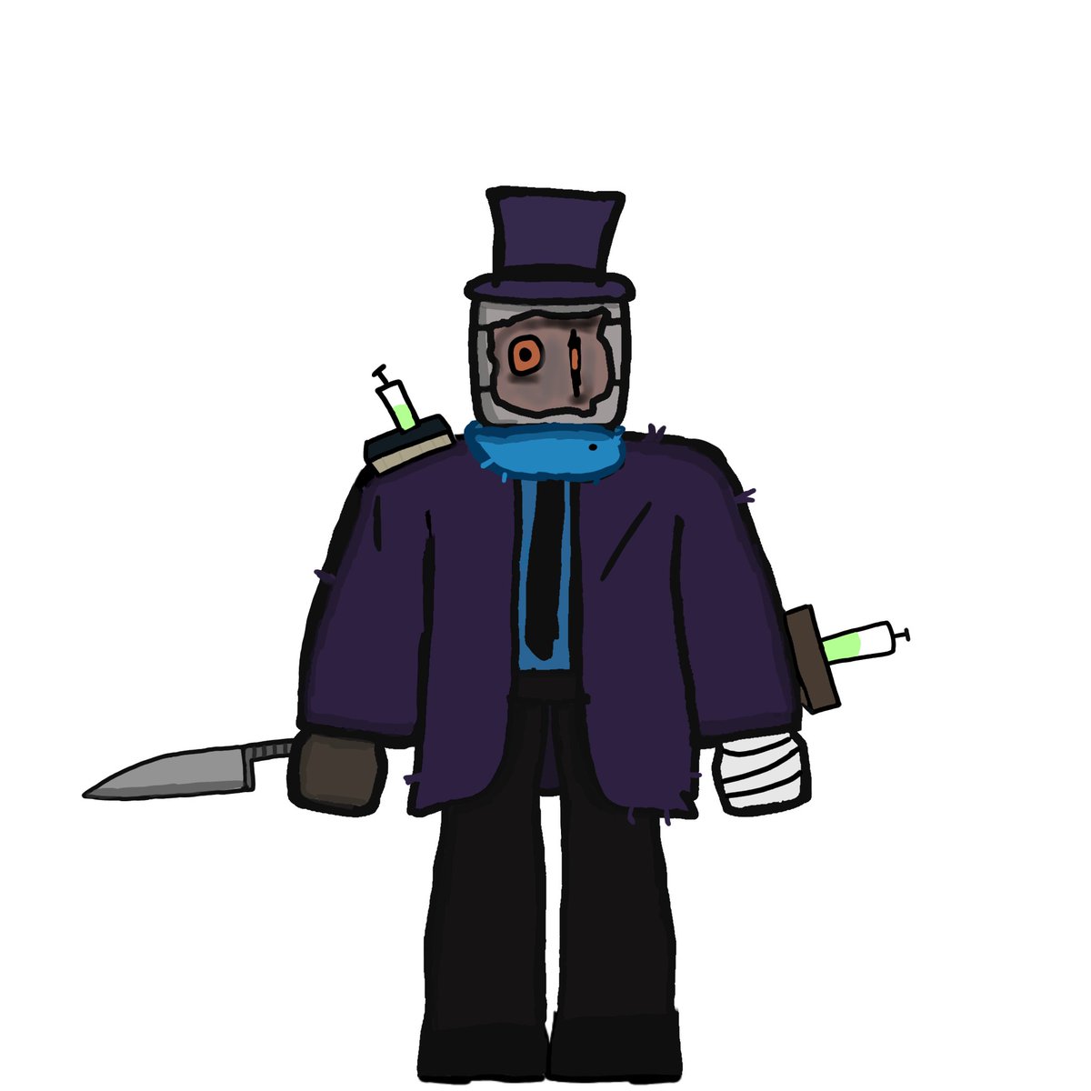naruri912's tweet image. Slasher skin concept

&quot;Traitor&quot;

#piggyroblox #Forsaken