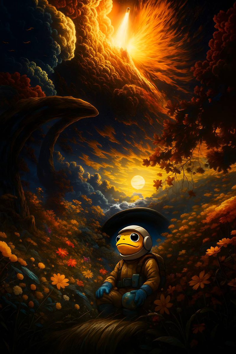 TurboToadToken's tweet image. Taking a moment to absorb the majesty of the universe. What a view 🐸✨ $TURBO
