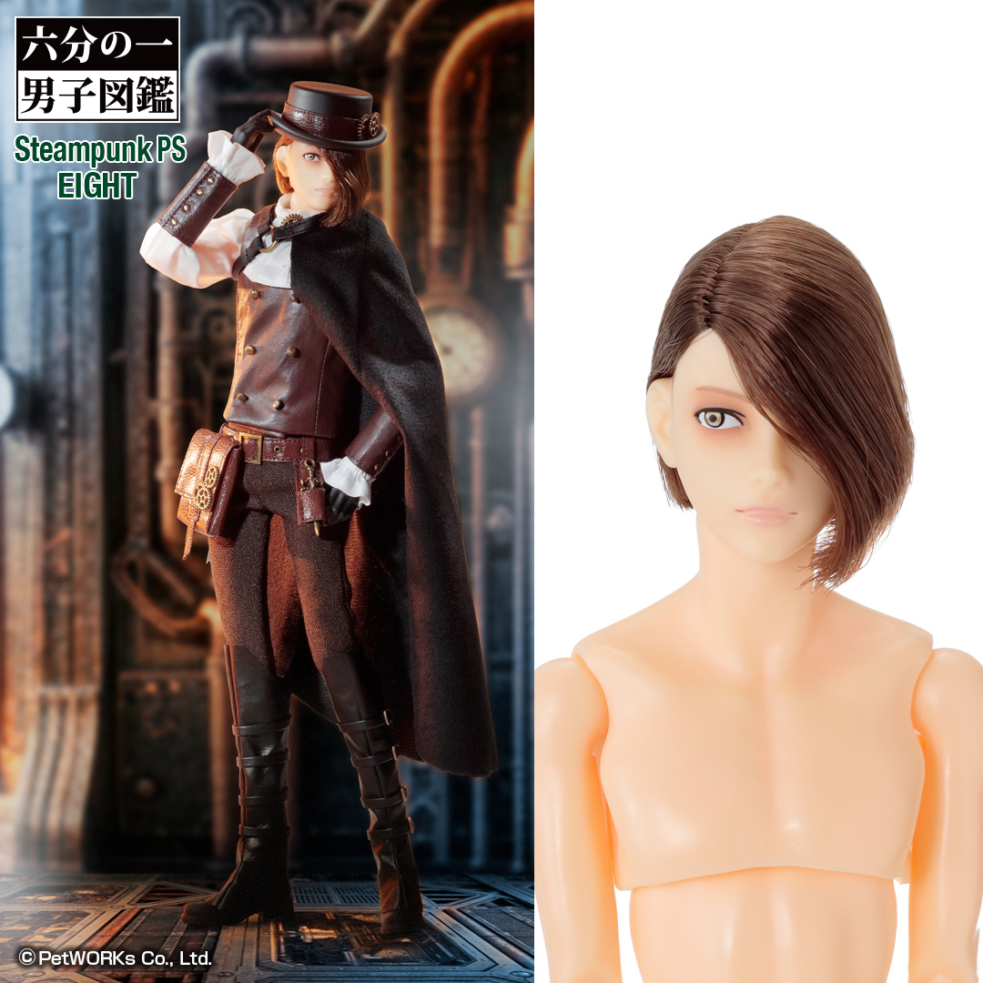 petworks_jp's tweet image. 2026年2月以降入庫予定「六分の一男子図鑑 スチームパンク エイト / ナイン PS」発売

以下新商品のペットワークスストアへの入庫時期についてお知らせいたします。
詳しい入庫日時が決まり次第、改めてお知らせいたします。
なお、ペットワークスストアでは入庫前のご予約は承っておりません。…