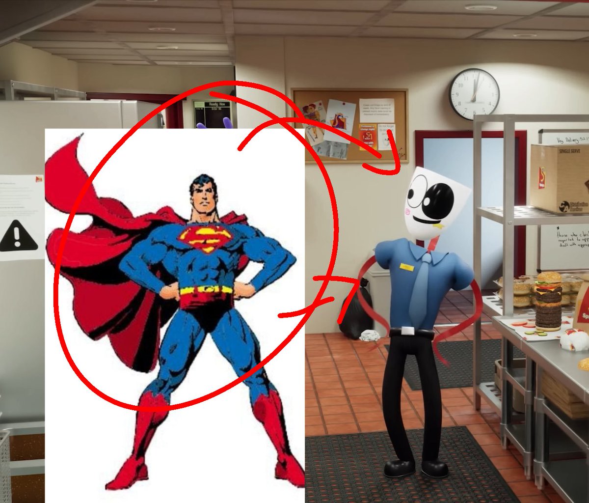 JAXfunnyone2001's tweet image. Gangle got the superman fit and pose going on.