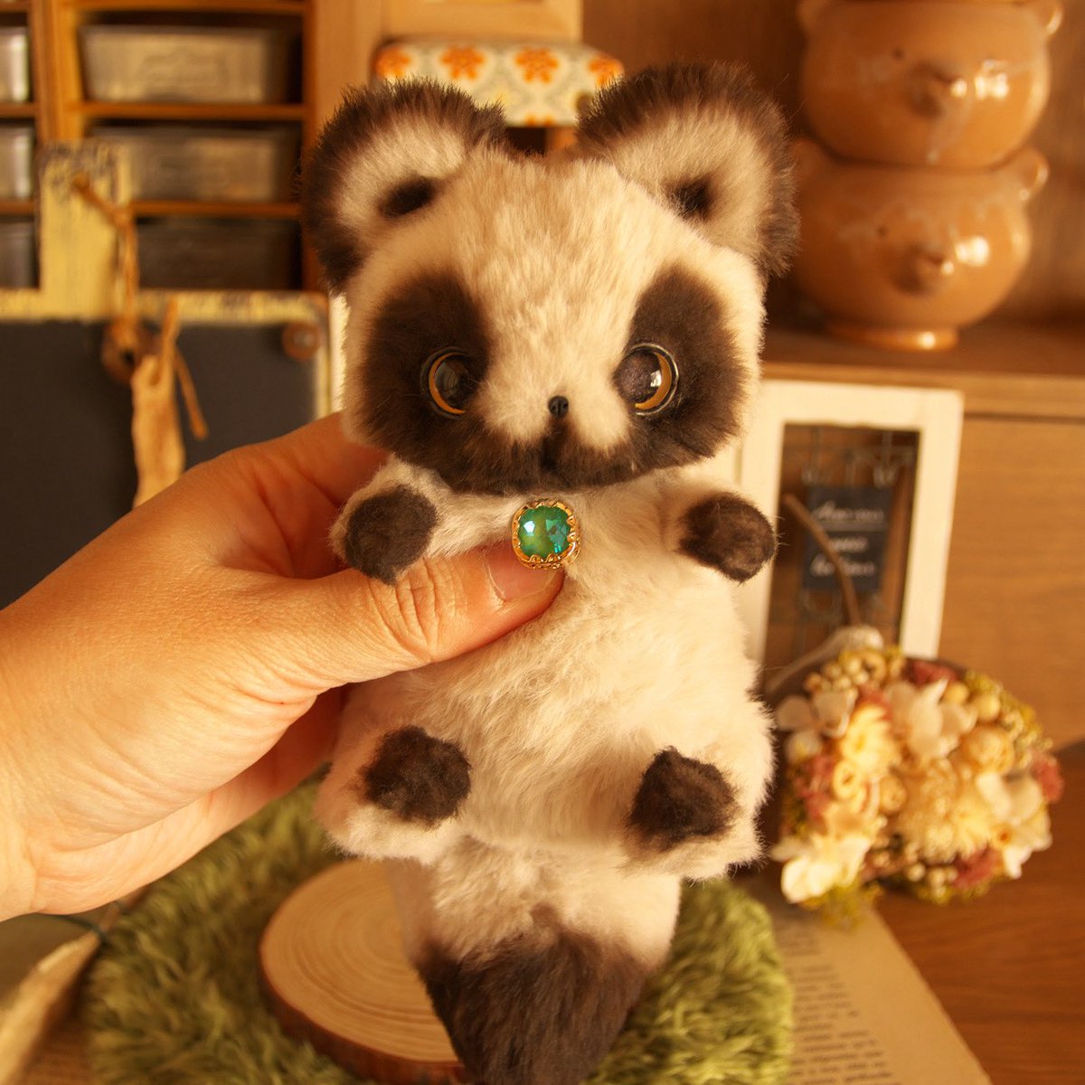 Bell's Room様に納品した子7匹目はたぬきさんです😆💕 この子で納品