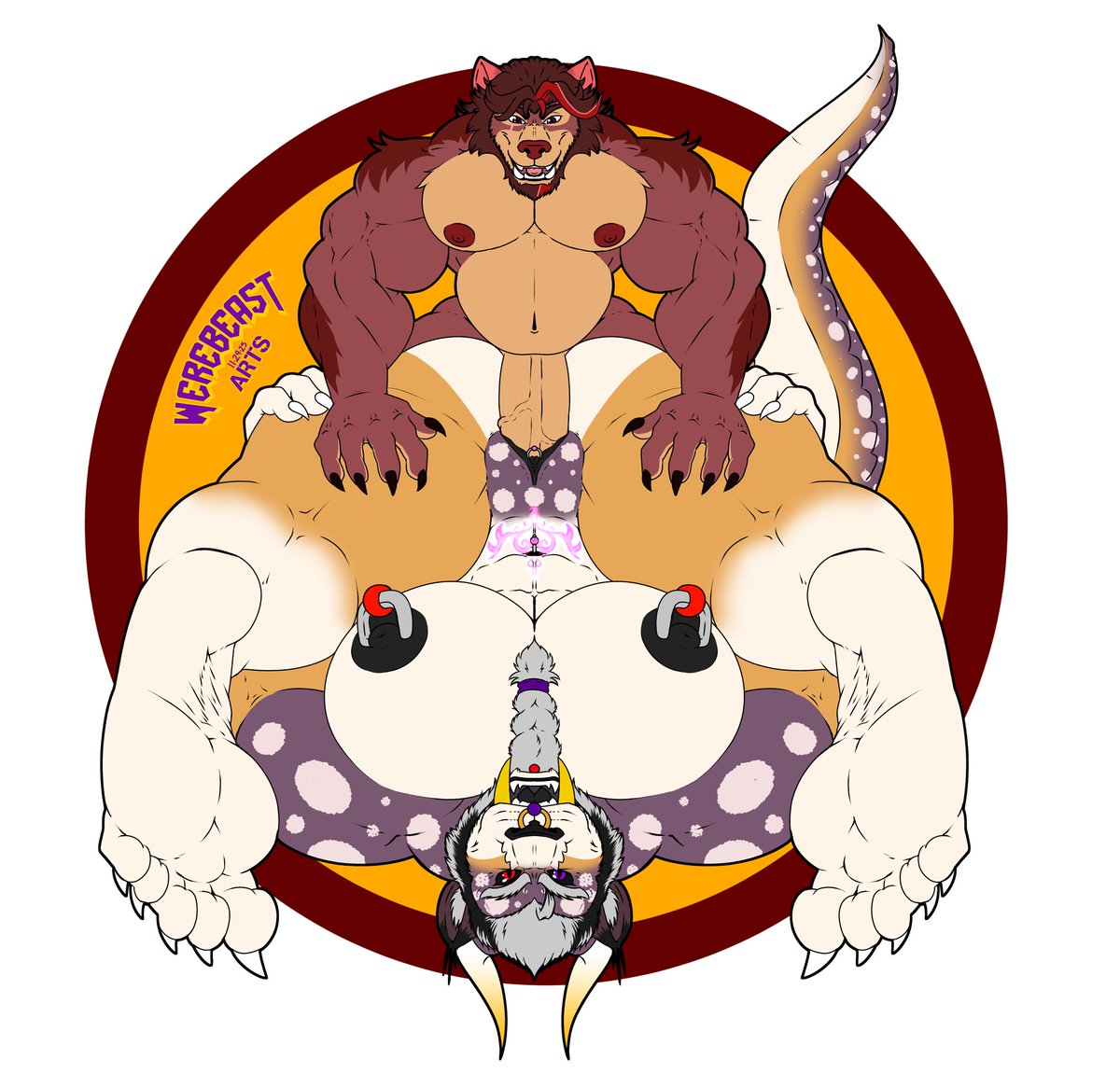 Funtime Sunday with the biggest pussy 😈🫃

Art by <a href="/WereBeastArts/">Darius the WereBeast LionGator</a>