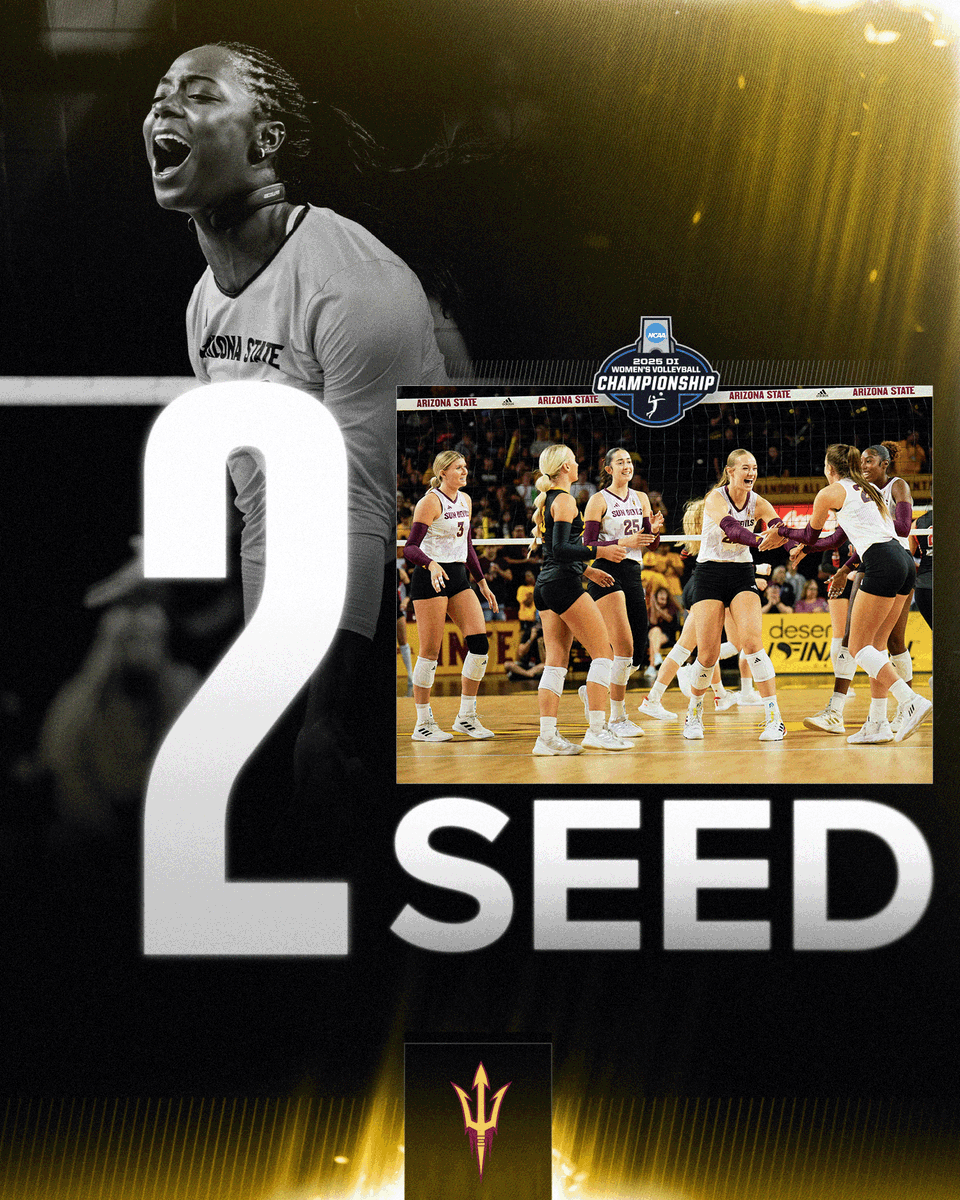 NCAAVolleyball's tweet photo. 𝐍𝐨. 2️⃣ 𝐒𝐞𝐞𝐝 – 𝐁𝐨𝐭𝐭𝐨𝐦 𝐑𝐢𝐠𝐡𝐭 𝐑𝐞𝐠𝐢𝐨𝐧𝐚𝐥
😈 @SunDevilVB 

#NCAAWVB https://t.co/bUpsd5T41B