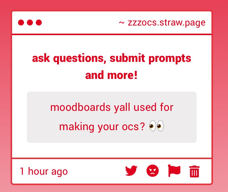 zzzocs's tweet image. (🍒) Send your oc mood boards!