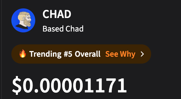 lowcode_life's tweet image. LETS GOOOOOO $CHAD !!!