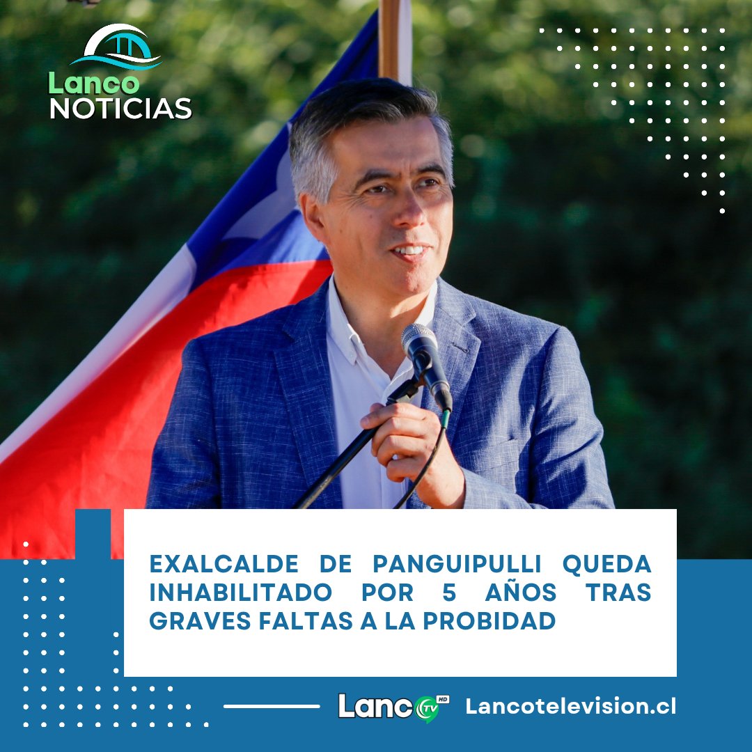 El TER de Los Ríos inhabilitó por 5 años al exalcalde de Panguipulli, Pedro Burgos, por notable abandono de deberes y faltas a la probidad, tras contratar a su pareja e hija y autorizar pagos irregulares. Burgos apelará al Tricel. #Panguipulli #LosRíos #Chile