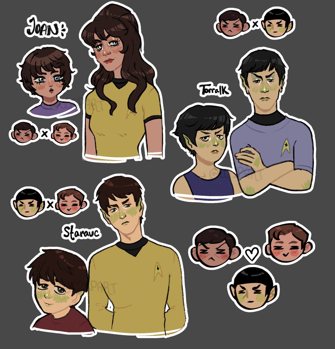 cgspART's tweet photo. also some McSpirklings :3c (and the chibi mscpirk doodle)
#startrekoc #mcspirk #startrektos https://t.co/8yCrl1FQek