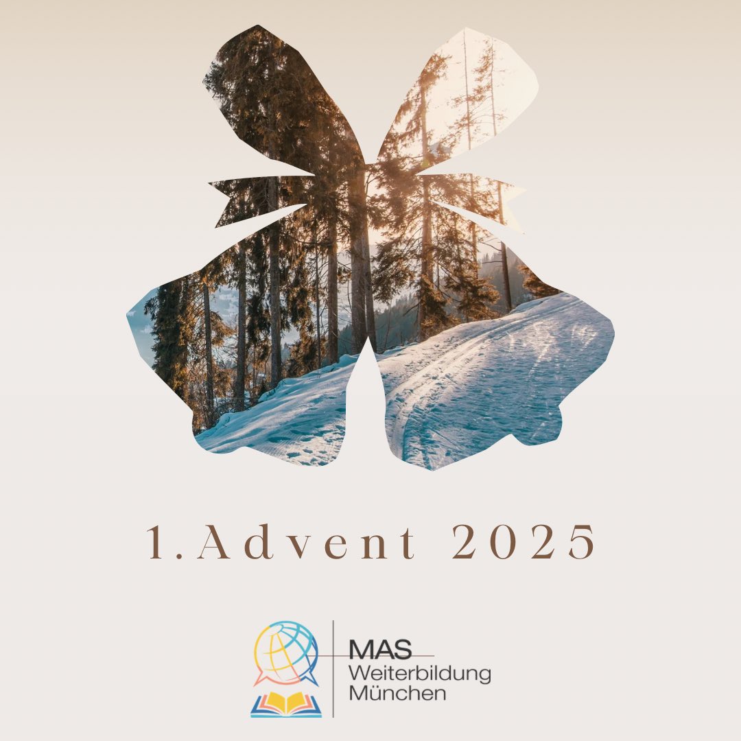 🕯️ Zum ersten #Advent2025 wünschen wir allen Teilnehmenden, Dozent:innen &amp; Partnern eine ruhige und inspirierende Zeit. Möge das Licht der ersten Kerze Wärme, Besinnung &amp; neue Motivation für Lernen + persönliche Entwicklung bringen. Eine schöne Adventszeit. MAS #Weiterbildungen
