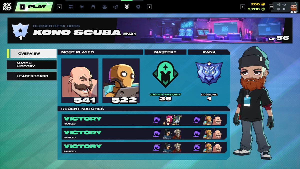 kono_scuba's tweet photo. Finally made it to Diamond in 2xko. #2xko #wemadeit https://t.co/H4wECIzLdD