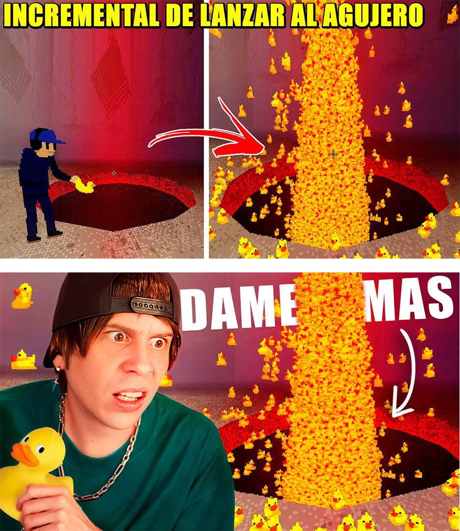 VicioOMT's tweet image. @Rubiu5 contrátame para tus miniaturas, que para que se las copie tu editor y te las cobre, las hago yo directamente. No me importa y hasta me halaga, pero que de crédito. Y por si alguien duda, los patos que caen y el agujero los modifiqué con IA, no son del juego