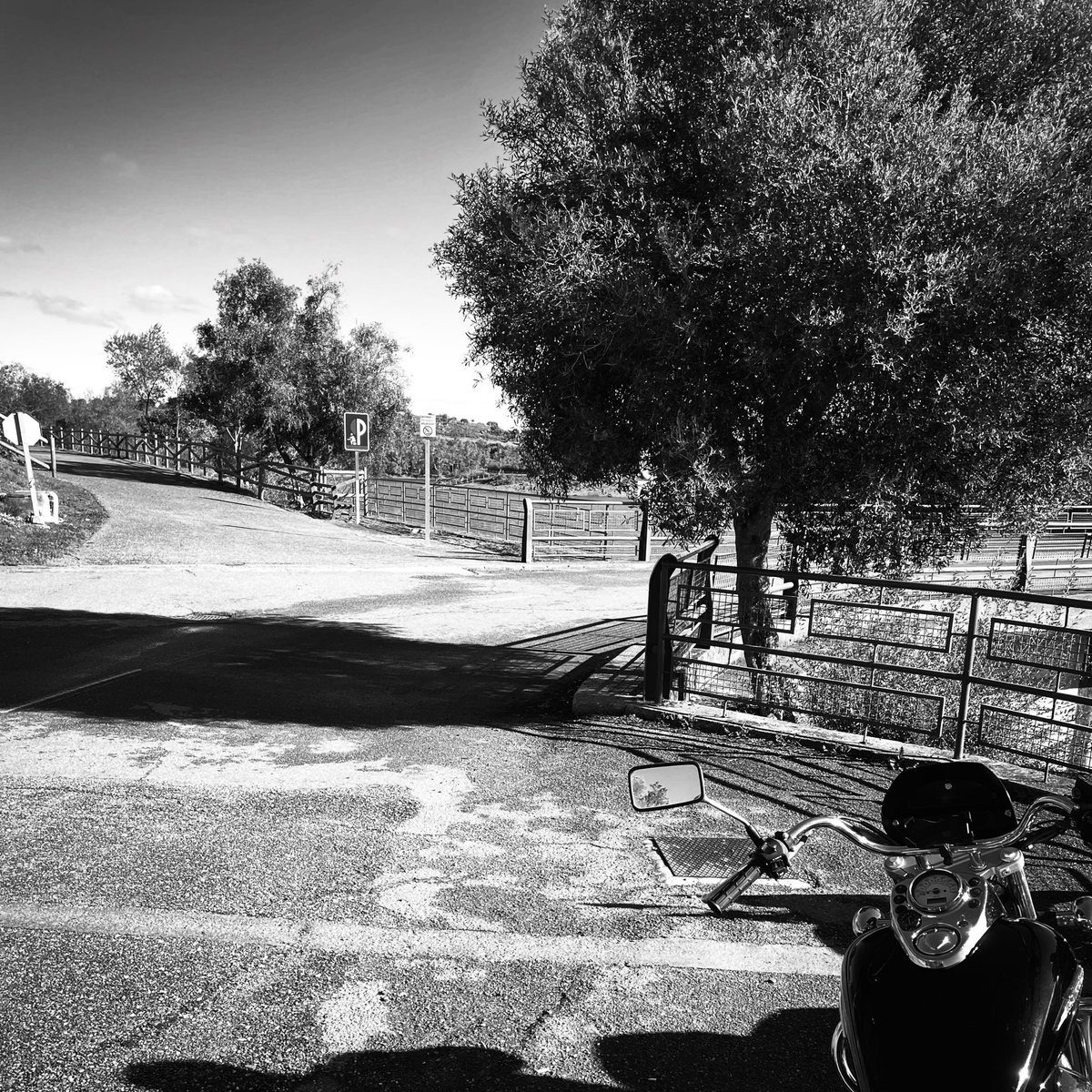 Tonebadajoz's tweet photo. Por fin después de no sé cuánto tiempo, salí de ruta con la moto #hondashadow #custom #chopper #route https://t.co/VaYam3Zf94