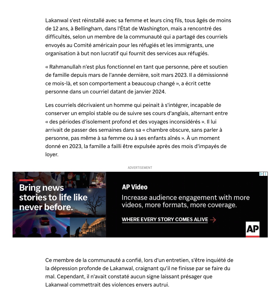 denisedetralala's tweet image. Selon des courriels récupérés par l’AP, des membres de la communauté avaient alerté à propos de l''Afghan accusé d' avoir abattu deux membres de la Garde nationale à #Washington. #Lakanwal manifestait une forte instabilité psychologique : isolation prolongée, épisodes de