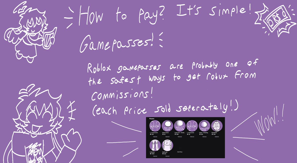 thr33leafcl0ver's tweet image. big news everypony 👀 i&apos;m opening robux comms....BUY THEM NOW (commissions should take me about a day or 3 minimum, please send reminders, thank you!! I will also be sending progress reports!!!)
-
#roblox #robuxcommissions #commissionsopen