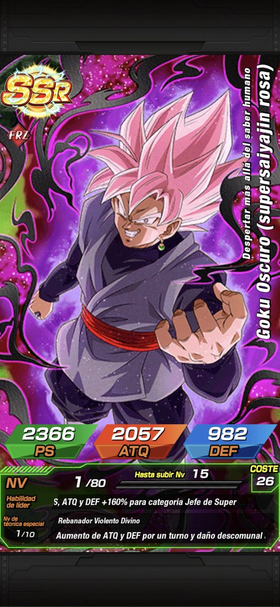 ||por fin me salio este negro, lo amo tanto gracias dokkan, ah si y hice una publicación de rol por fin jejeje :p