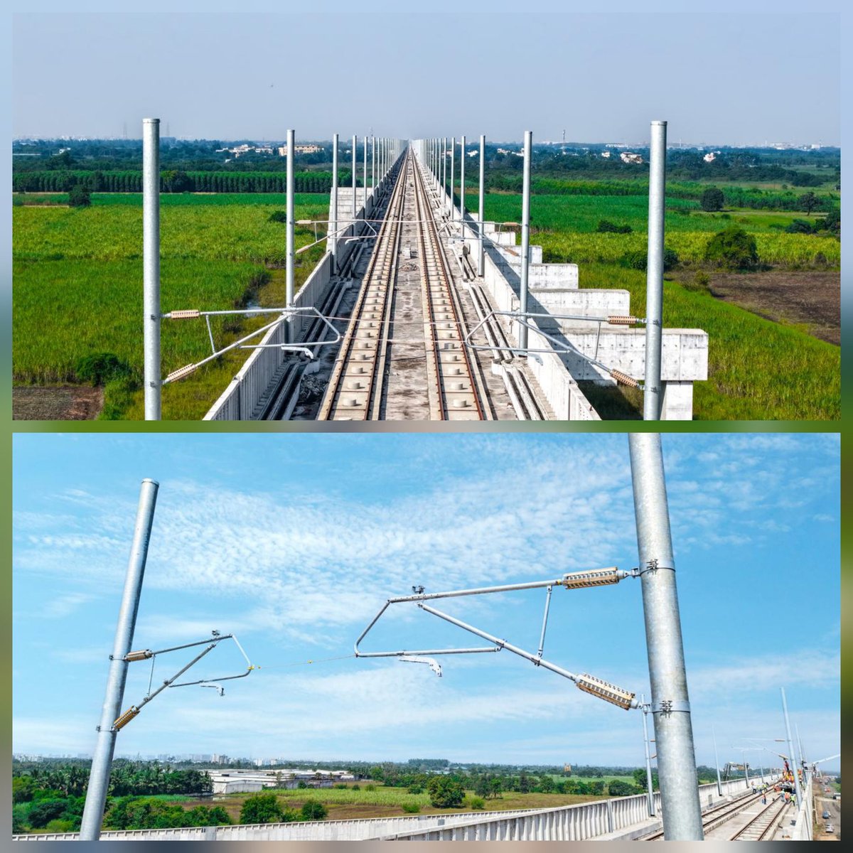 🚄 Mumbai–Ahmedabad Bullet Train Update
Electrification work on India’s first bullet train corridor is progressing rapidly, bringing the project closer to reality. 🇮🇳✨