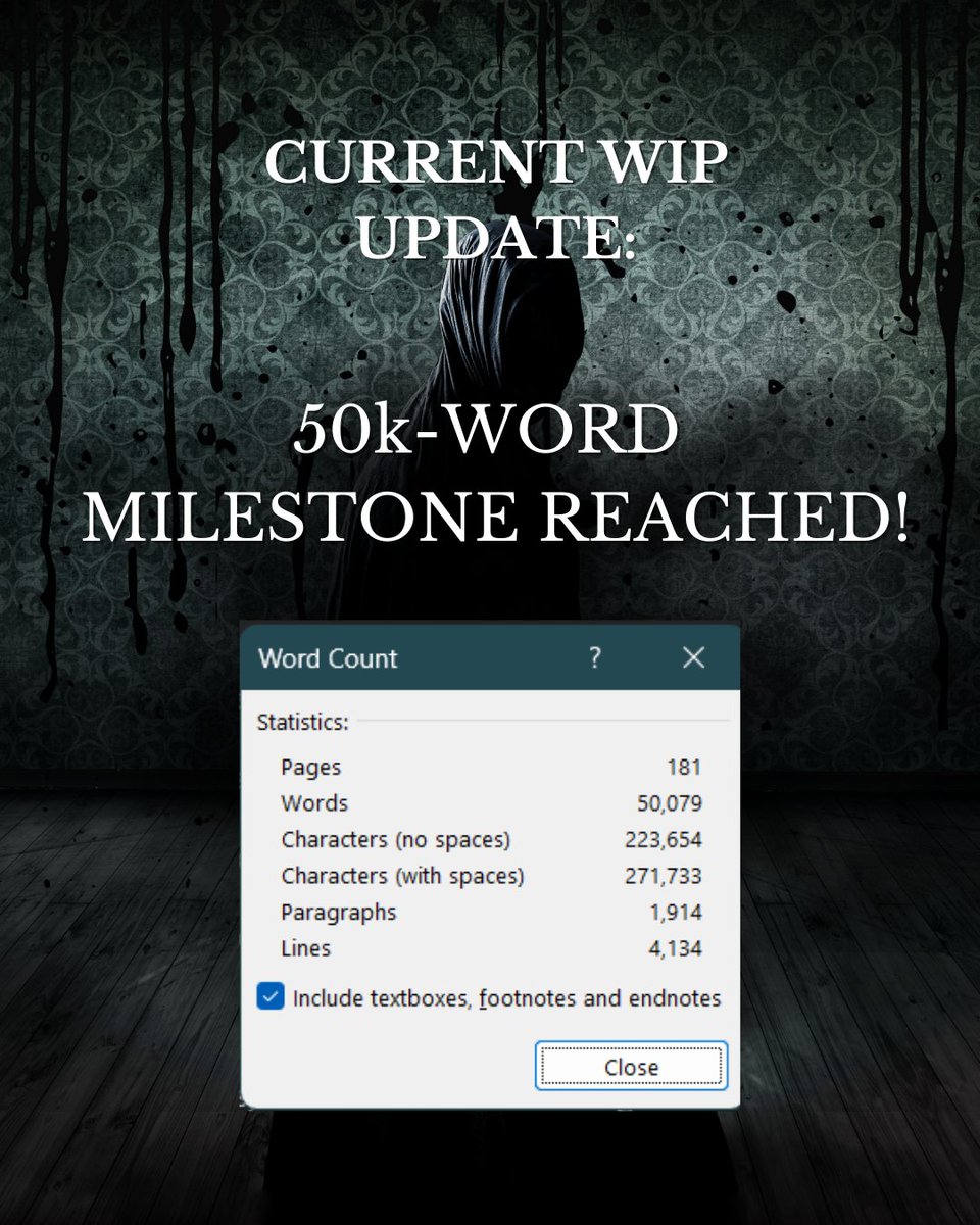 HLCarter_Author's tweet image. #SundaySnippet from my gothic fantasy romance WIP! I hit 50k earlier, and I&apos;m super excited about the direction this story is going.