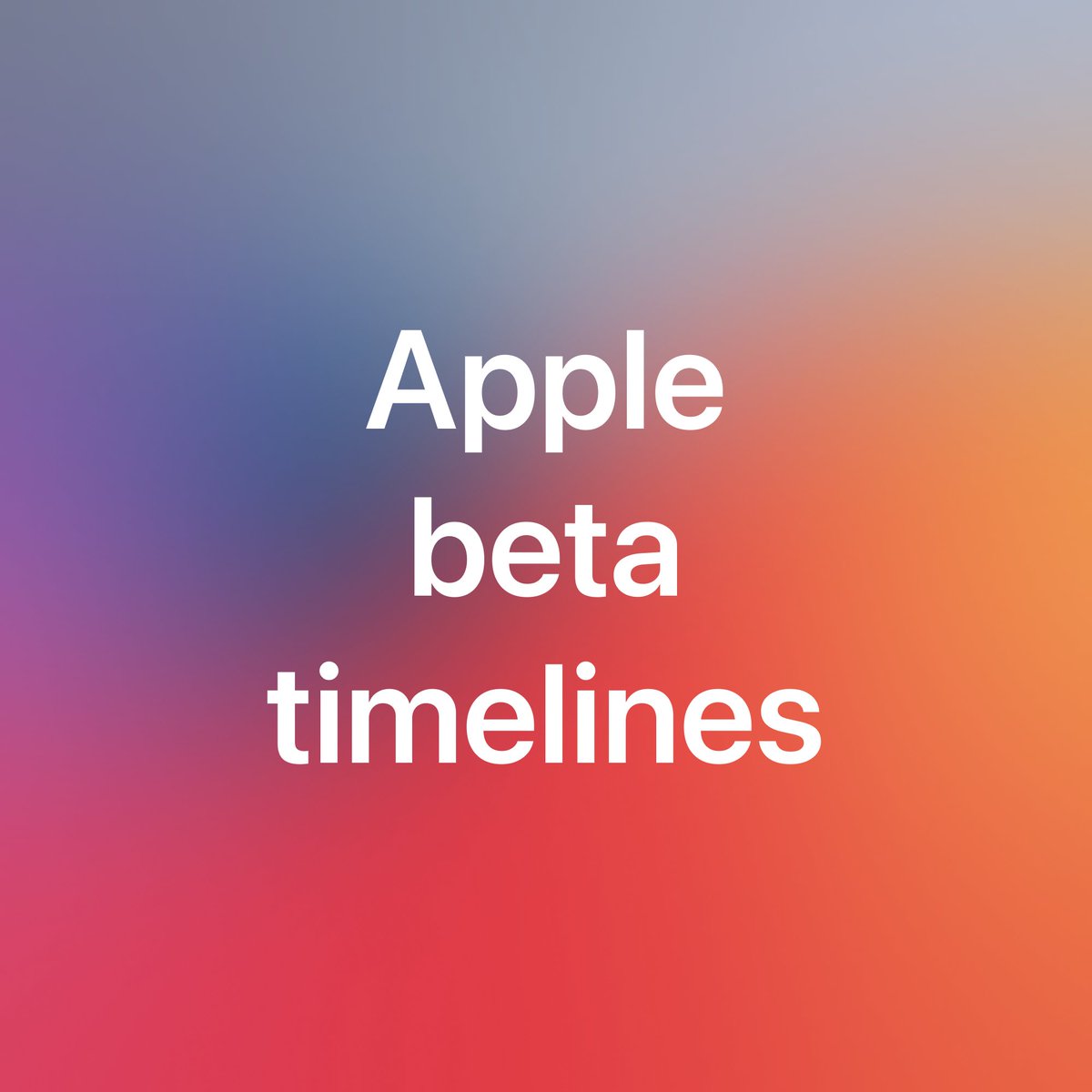 derekyt_'s tweet image. Apple beta timelines 1.0 beta 3 has been released

changes:
updated iOS 14.3 with a column-row ratio that aligns closer to other timelines

(disclaimer: this is not officially from Apple. it&apos;s a project between me and @SLKVinyl.)