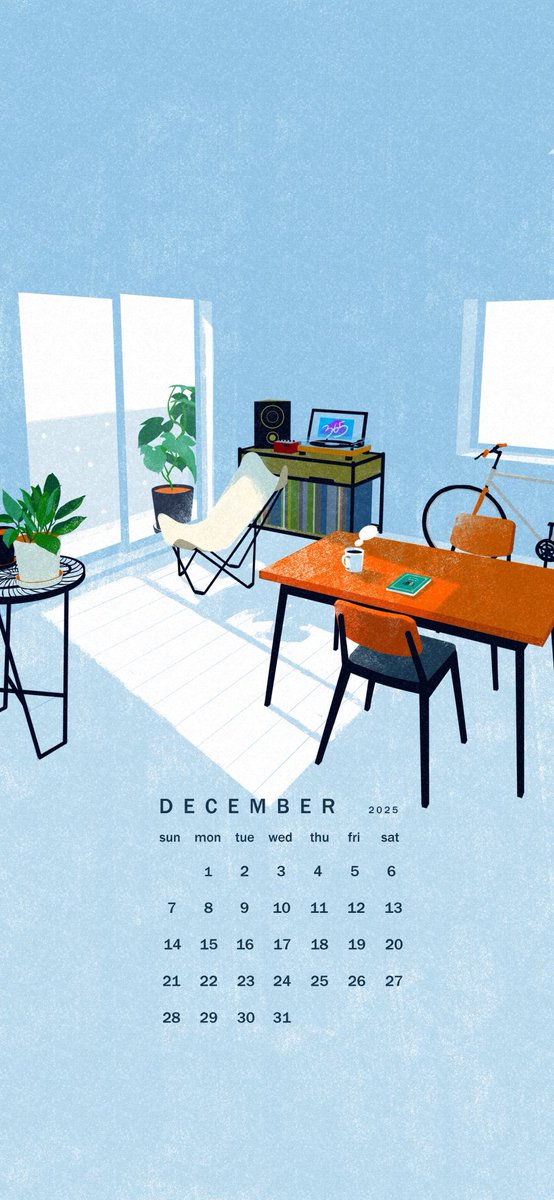12月ですね❄️

今年も終わりが近づいてきた。
振り返ると、たくさんの思い出が蘇る。
来年への期待を胸に、この場所からまた新しい1/365を始めよう。

今月もカレンダーを作りました！
ロック画面などにどうぞ🌱

 #カレンダー  #calendar