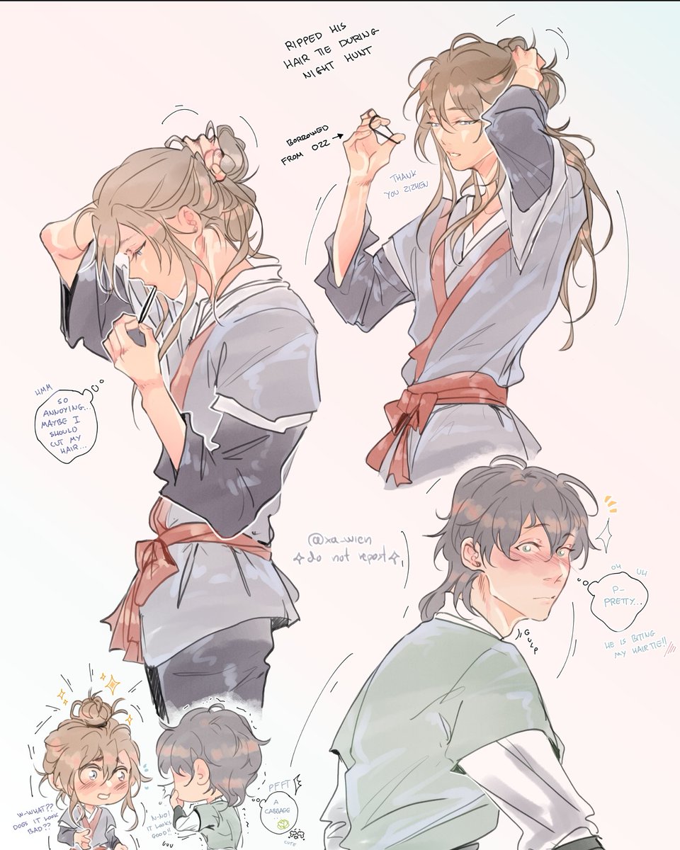 xa_wien's tweet image. onward with my xuanyu shenanigans
zizhen i totally get you...he is pretty af😩
yadayada something sumthg feelings are forming?🫢
#MDZS #zhenyu