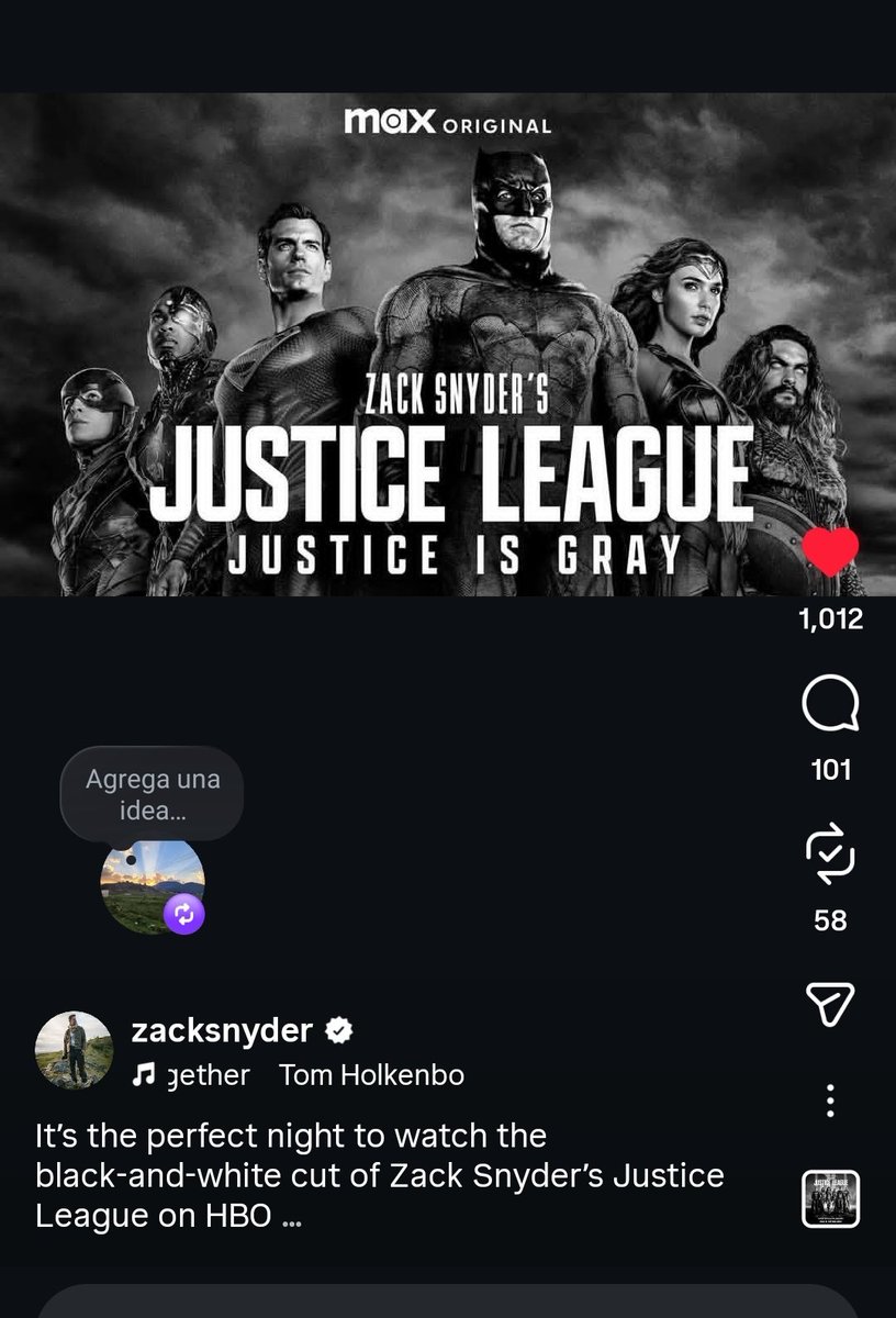 hephierchk's tweet photo. Lets watch it and #RestoreTheSnyderverse  even if we donget it, were gonna keep trying... give us the #SnyderVerse you wont regret it... https://t.co/RTv01J4LD8